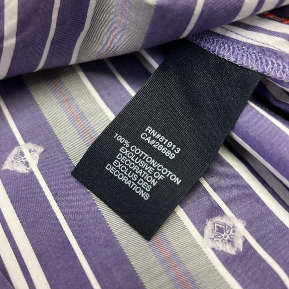 The Freshly Laundered Shirt by Robert Graham Long Sleeve Button Down Shirt XL - Picture 7 of 11